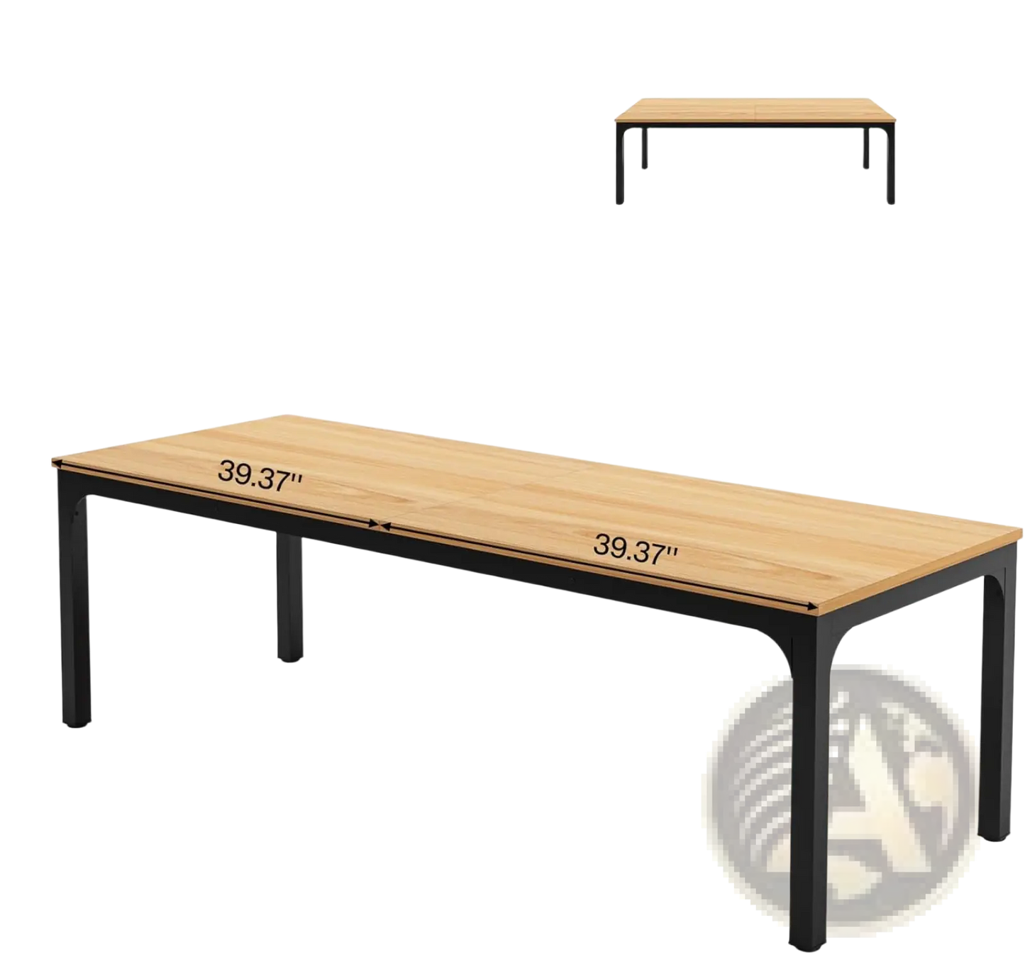 78 Inch Executive Office Desk Double Workstation Wood