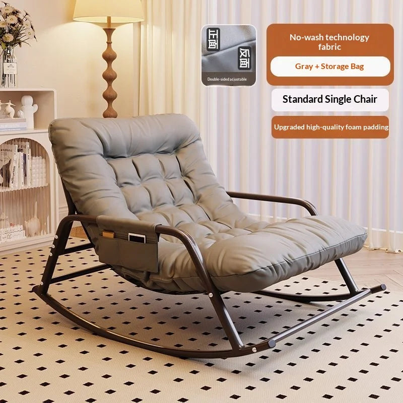 Adult Rocking Recliner Lounge Chair Comfortable Reclining Armchair Living Room Patio Two Seater Moon Chair Home Use Furniture