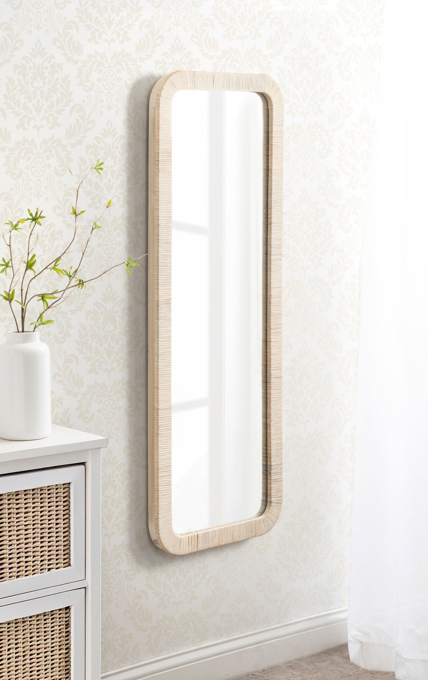 Rahfy Rectangle Framed Wall Mirror