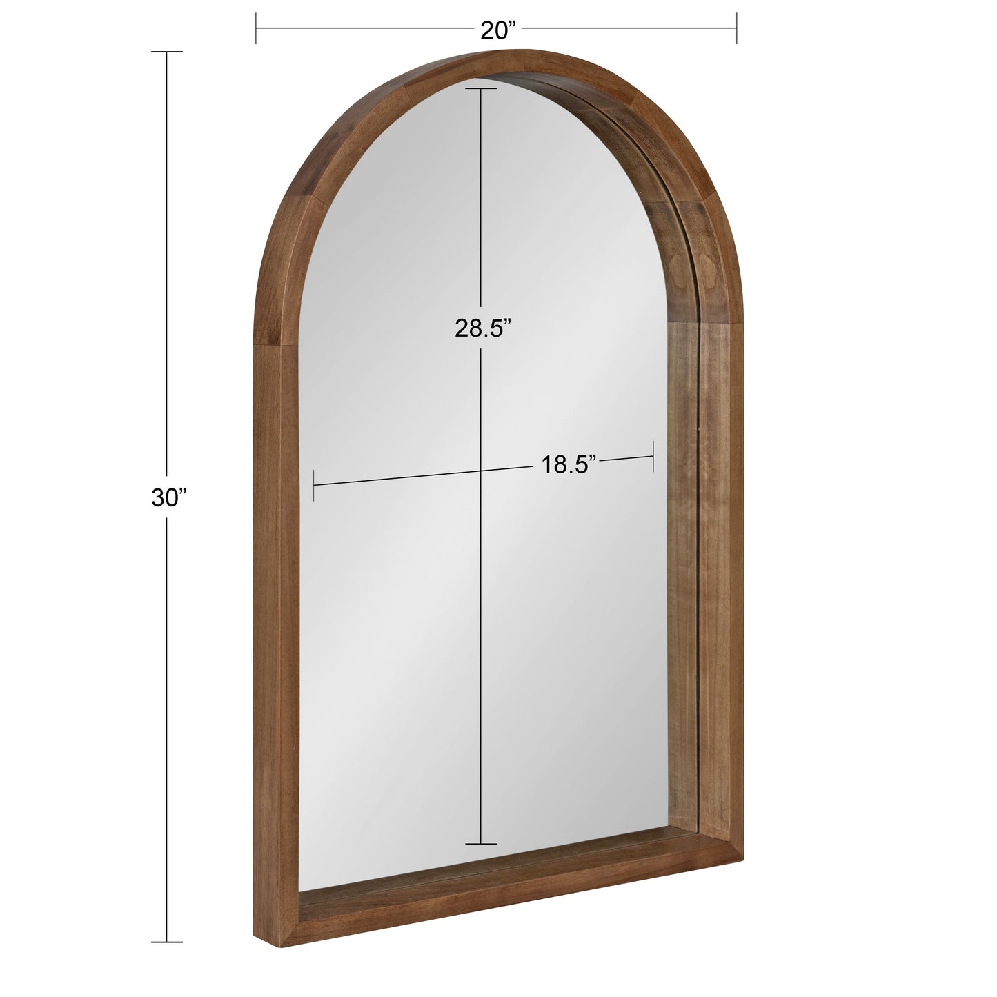 Hutton Wood Framed Arch Mirror