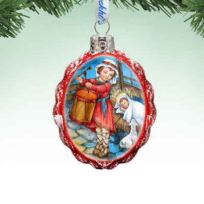 Drummer Boy Mercury Glass Ornament by G. DeBrekht - Nativity Holiday Decor - 773033