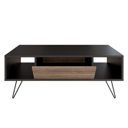 Mistico 47" Wide Coffee Table with A Cabinet and Shelves