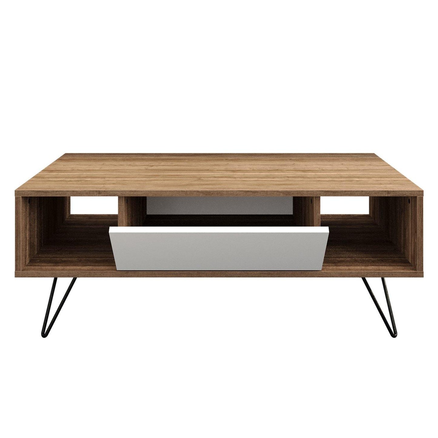 Mistico 47" Wide Coffee Table with A Cabinet and Shelves