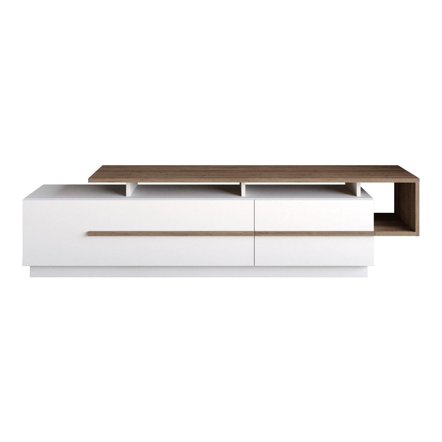 Pia 71" TV Stand and Media Console with Cabinets and Shelves for TVs up to 80"