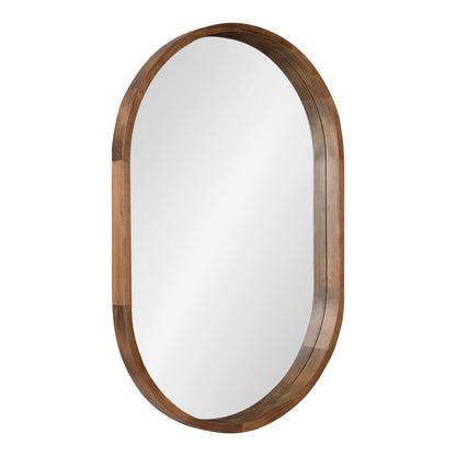 Hutton Wood Framed Capsule Mirror