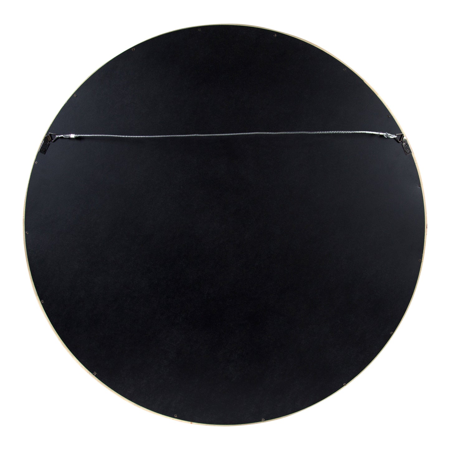 Hutton Round Wood Wall Mirror