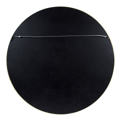 Hutton Round Wood Wall Mirror