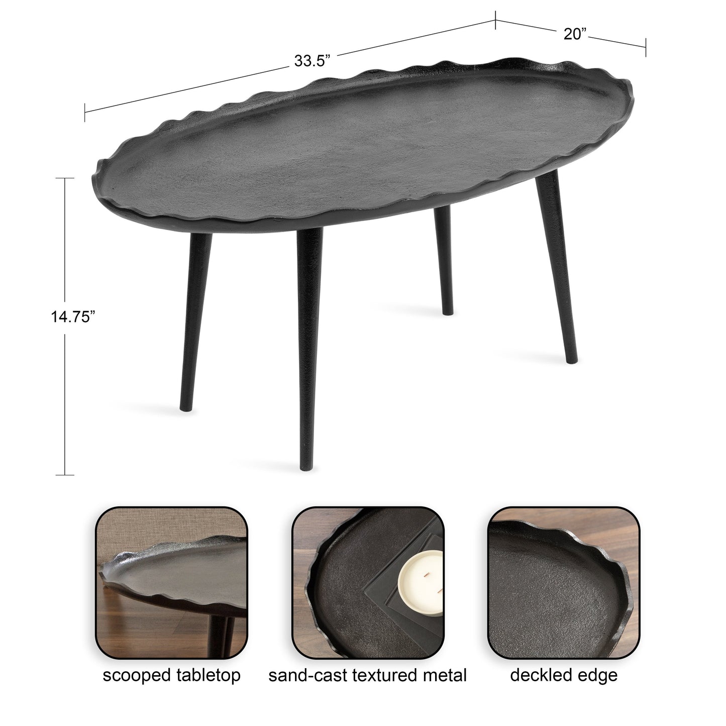 Alessia Oval Coffee Table