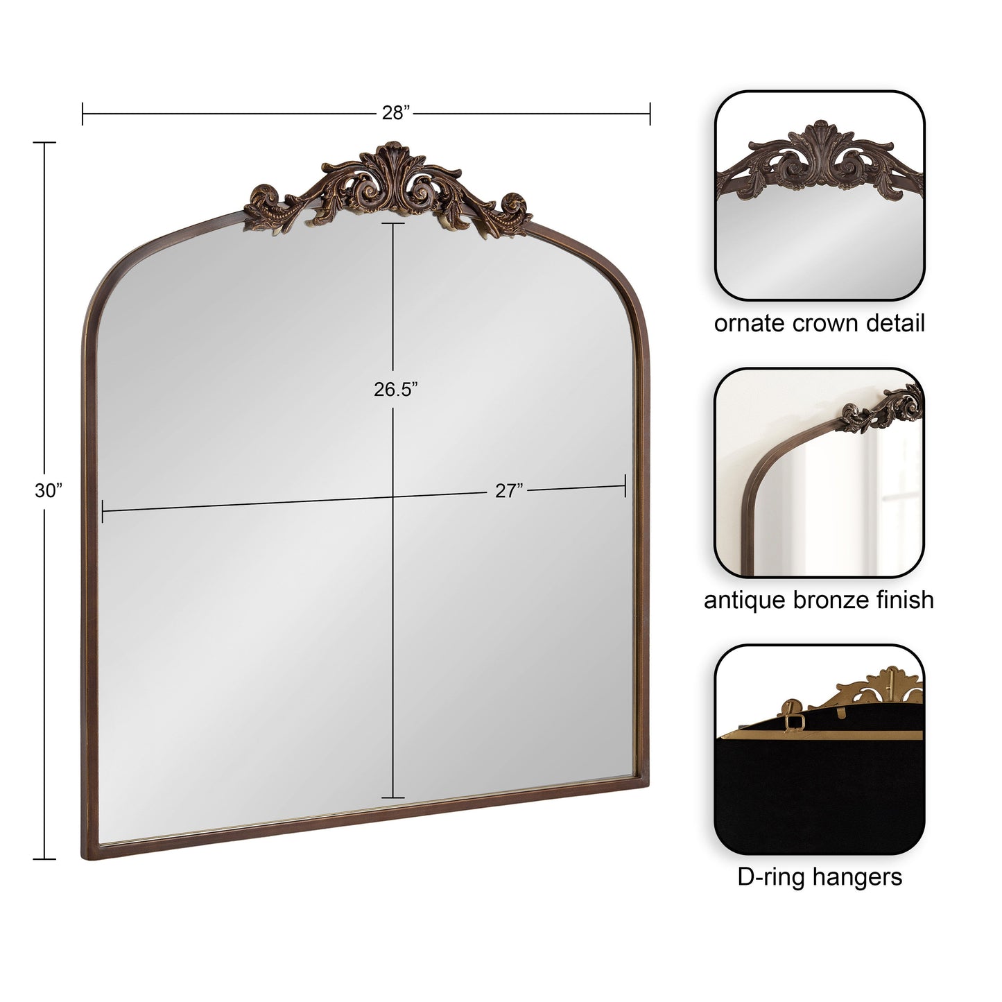 Arendahl Traditional Arch Mirror