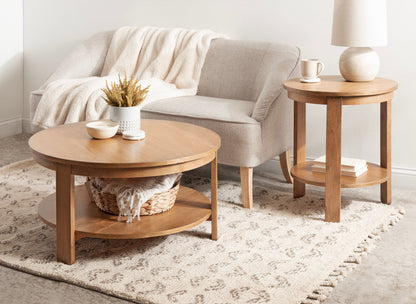 Foxford Round Wood Coffee Table