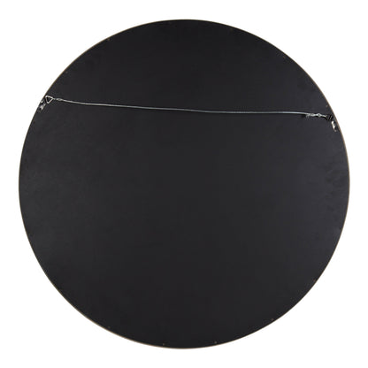 Hutton Round Wood Wall Mirror