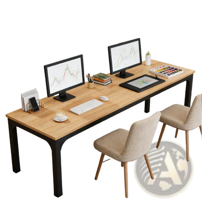 78 Inch Executive Office Desk Double Workstation Wood
