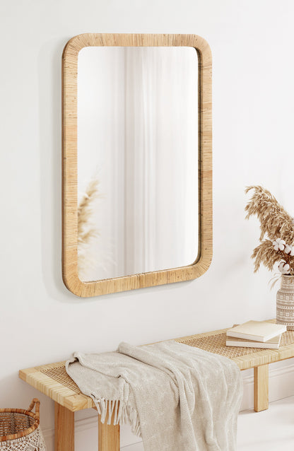 Rahfy Rectangle Framed Wall Mirror