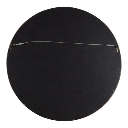 Hutton Round Wood Wall Mirror