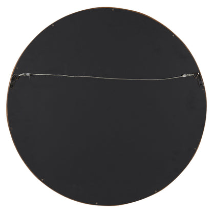 Hutton Round Wood Wall Mirror