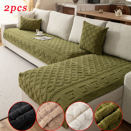 L Shape Couch Cover – Heavy Duty Waterproof Couch Cover for Dogs, Stylish Green Sofa Protector