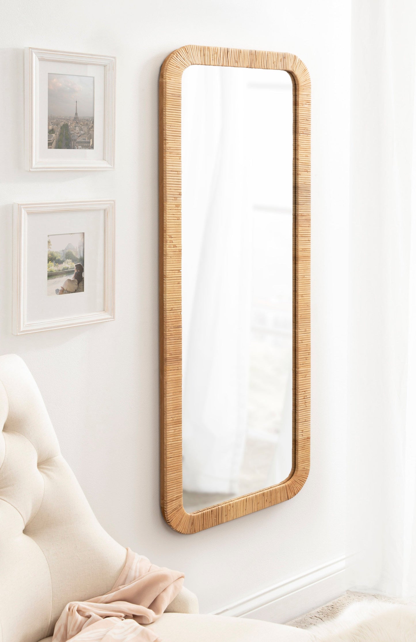 Rahfy Rectangle Framed Wall Mirror