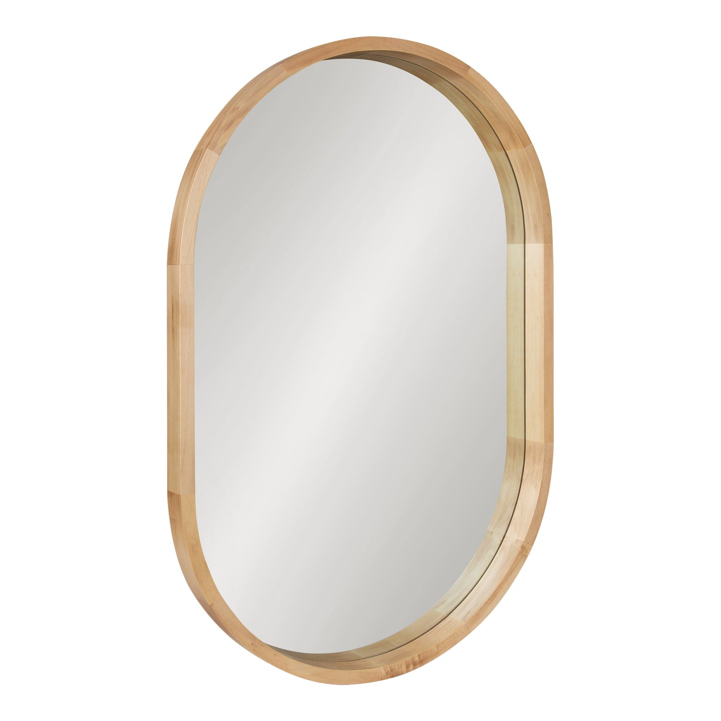 Hutton Wood Framed Capsule Mirror
