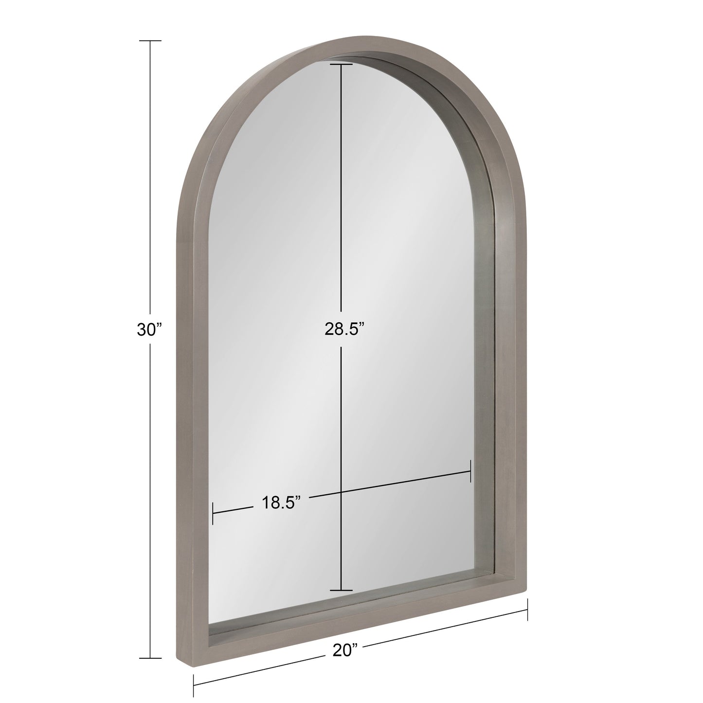 Hutton Wood Framed Arch Mirror