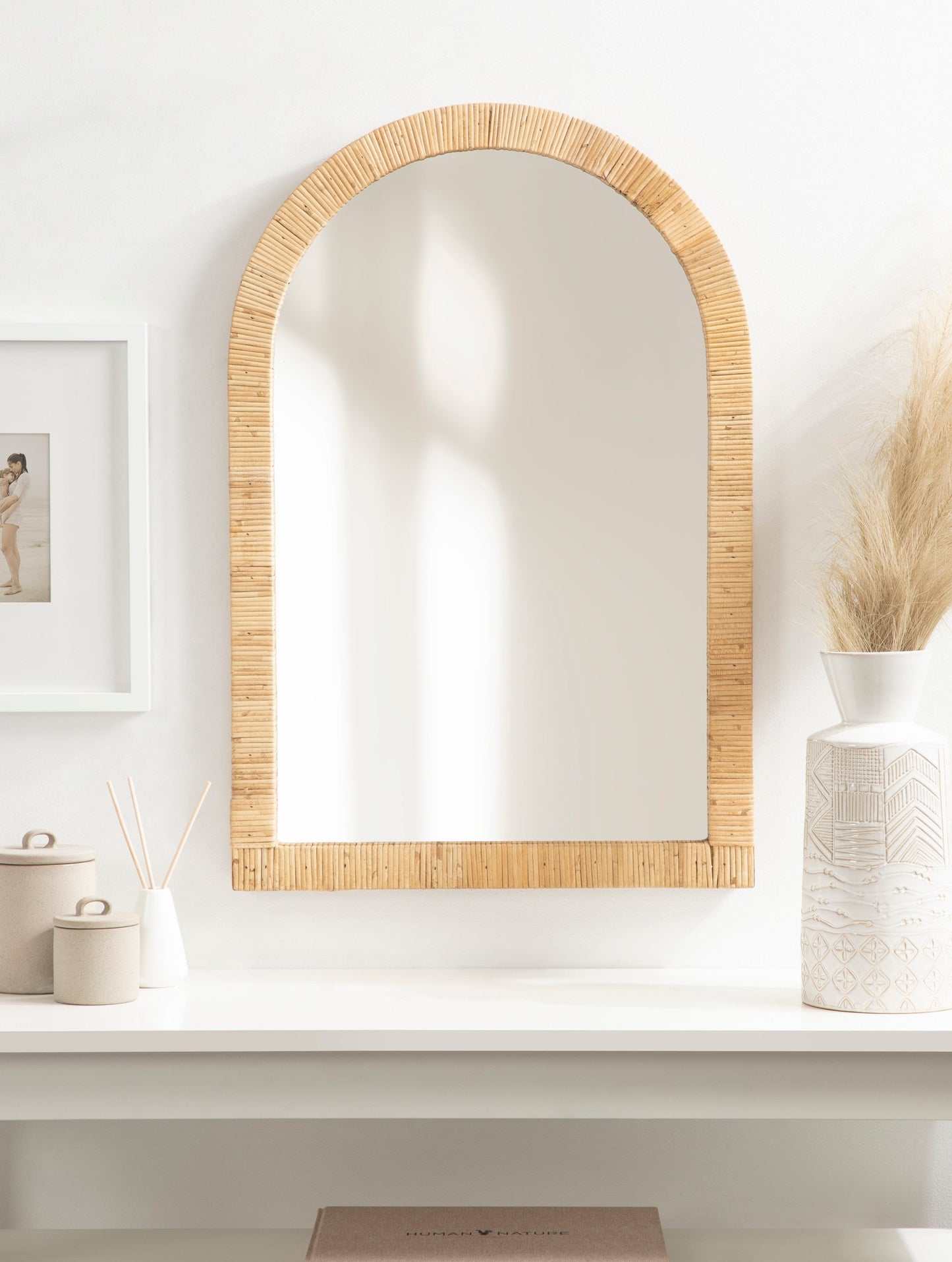 Rahfy Arch Framed Wall Mirror