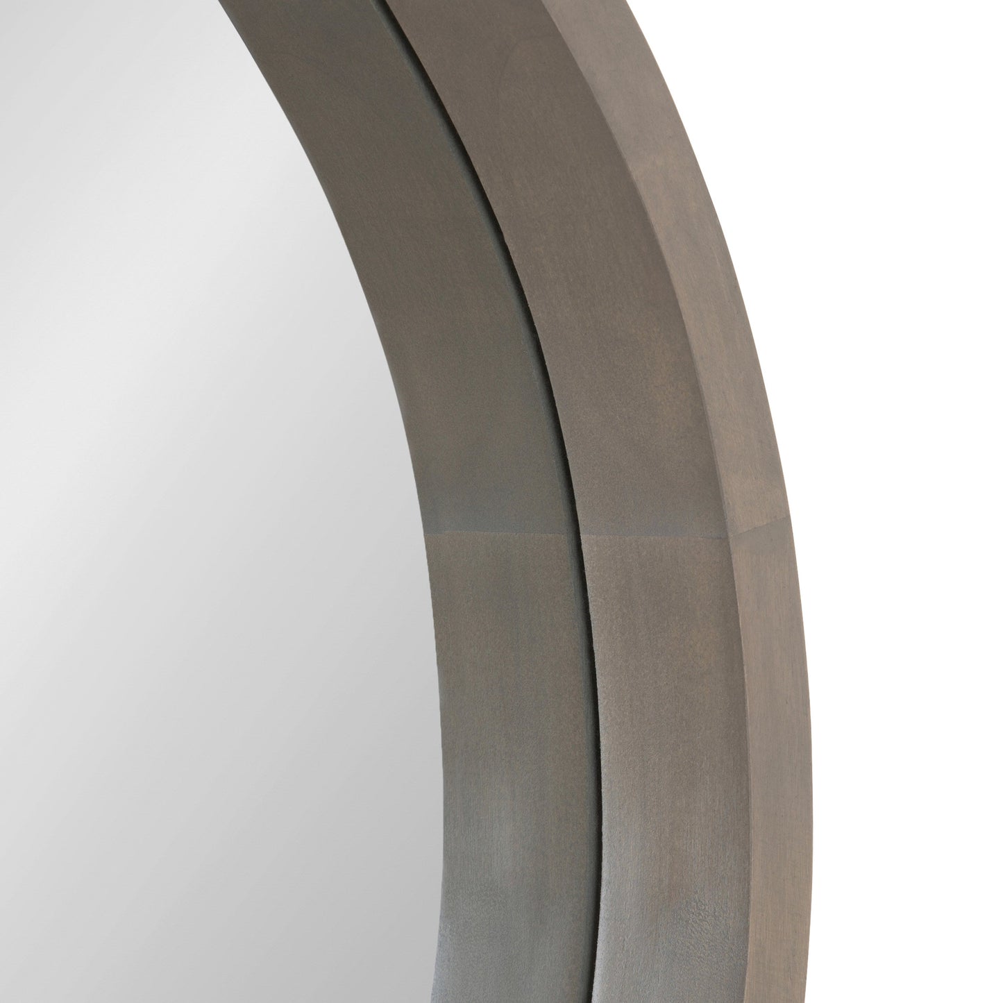 Hutton Round Wood Wall Mirror