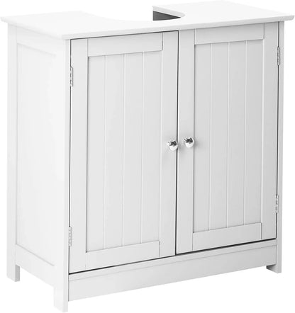 Pedestal Sink Cabinet Under-Sink Storage Vanity with Adjustable Shelf