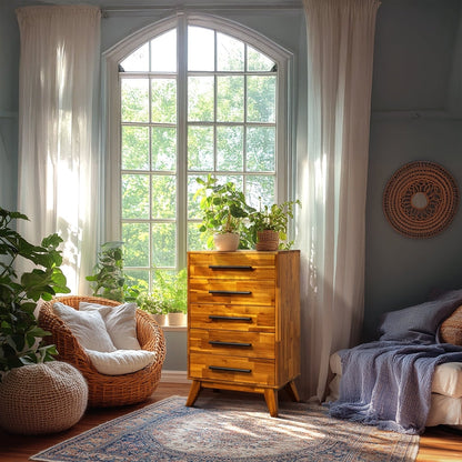 Linea Solid Wood Dresser