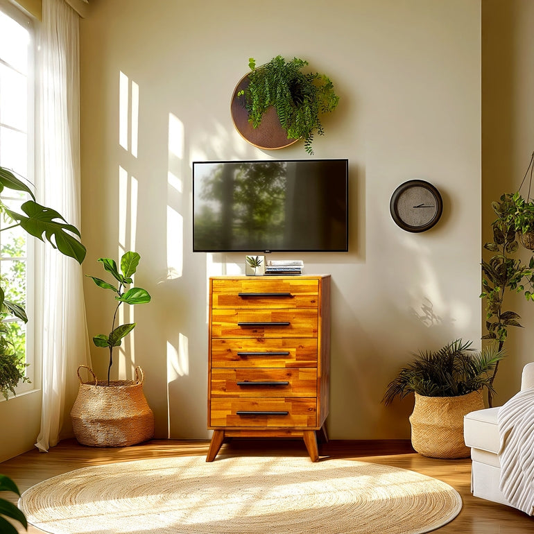 Linea Solid Wood Dresser