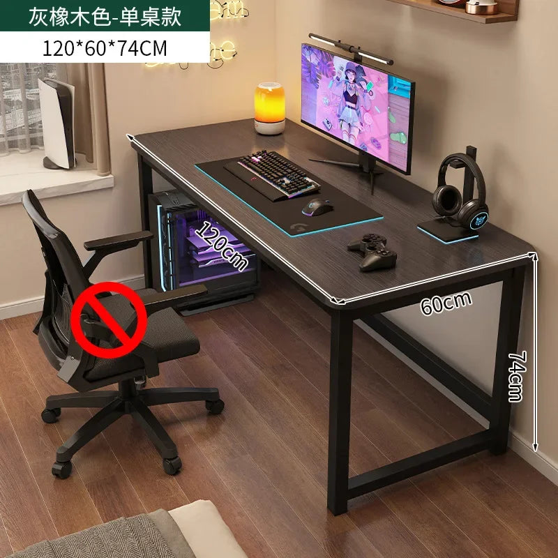 Ergonomic Computer Desk Gaming Desk Adjustable Height Office Study Table Space Saving Small Room Escritorios Home Use Furniture