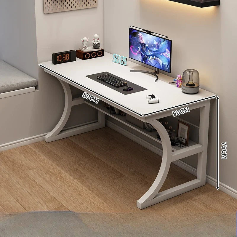 Ergonomic Gaming Computer Desk Storage Shelf Home Office Study Station Adjustable Height Desktop Table Cable Management  Desks