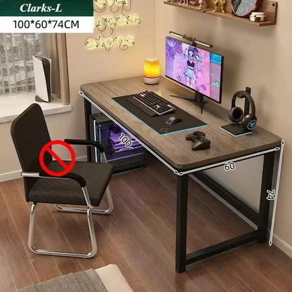 Folding computer desk, solid wood desk, office desk, student study desk, 80/100cm, available in two sizes: walnut/oak tables