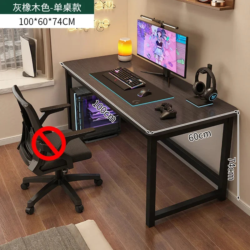 Ergonomic Computer Desk Gaming Desk Adjustable Height Office Study Table Space Saving Small Room Escritorios Home Use Furniture