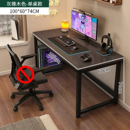 Ergonomic Computer Desk Gaming Desk Adjustable Height Office Study Table Space Saving Small Room Escritorios Home Use Furniture