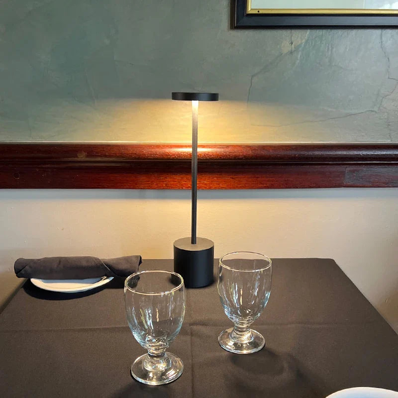 Aluminum Alloy LED Table Lamp | Rechargeable Touch Dimming Night Light