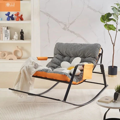 Adult Rocking Recliner Lounge Chair Comfortable Reclining Armchair Living Room Patio Two Seater Moon Chair Home Use Furniture