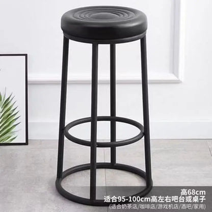Living Room Bar Furniture Ergonomic Semi-bar Chair Restaurant Chairs Nordic Rotatable Kitchen Island Upholstered Bar Stools