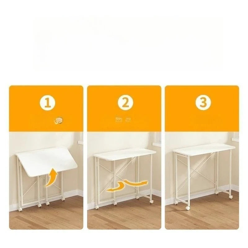 Computer Table Writing Mobilier Movable Foldable Study Desk Study Room Student Lightweight Simple Metal Bureau Office Furniture