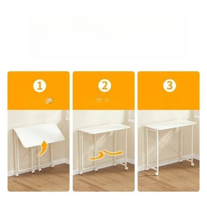 Computer Table Writing Mobilier Movable Foldable Study Desk Study Room Student Lightweight Simple Metal Bureau Office Furniture