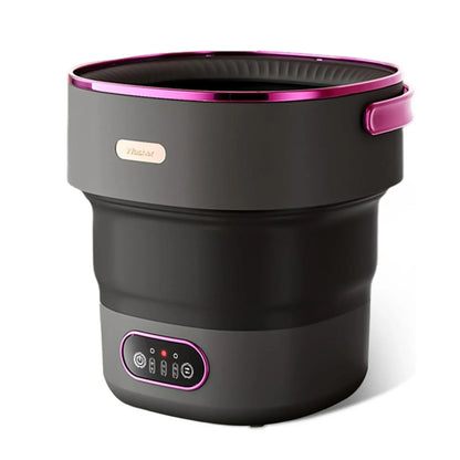 Collapsible Mini Washing Machine and Spin Dryer 13L Portable Washer 3 Cleaning Modes for Baby Clothes Underwear Socks Travel RV