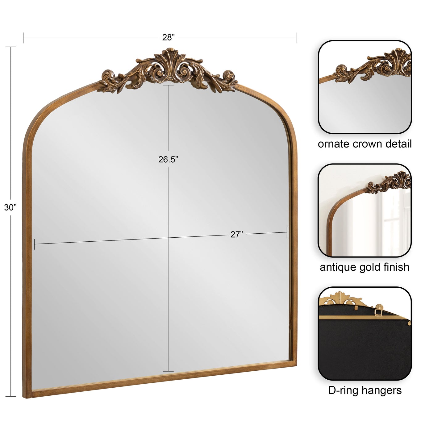 Arendahl Traditional Arch Mirror