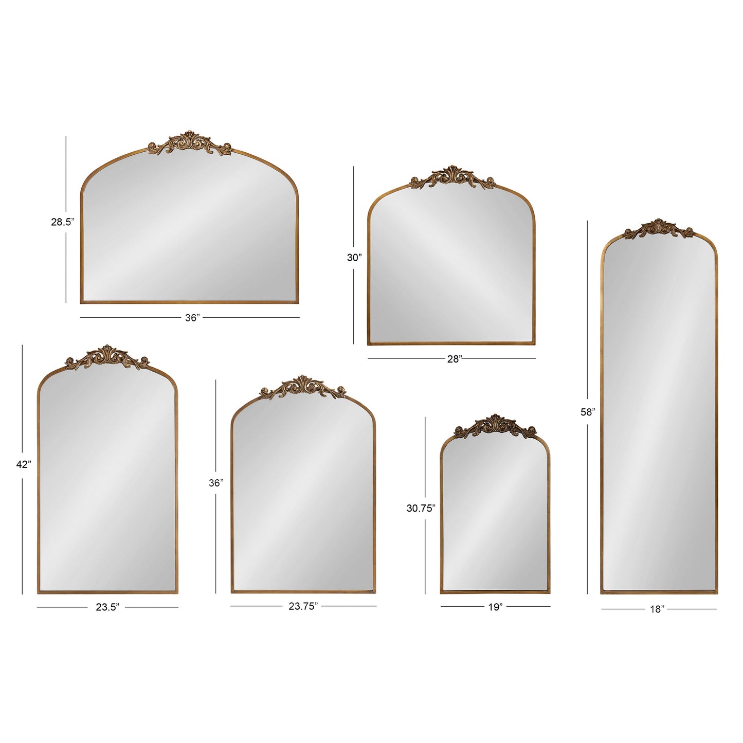 Arendahl Traditional Arch Mirror