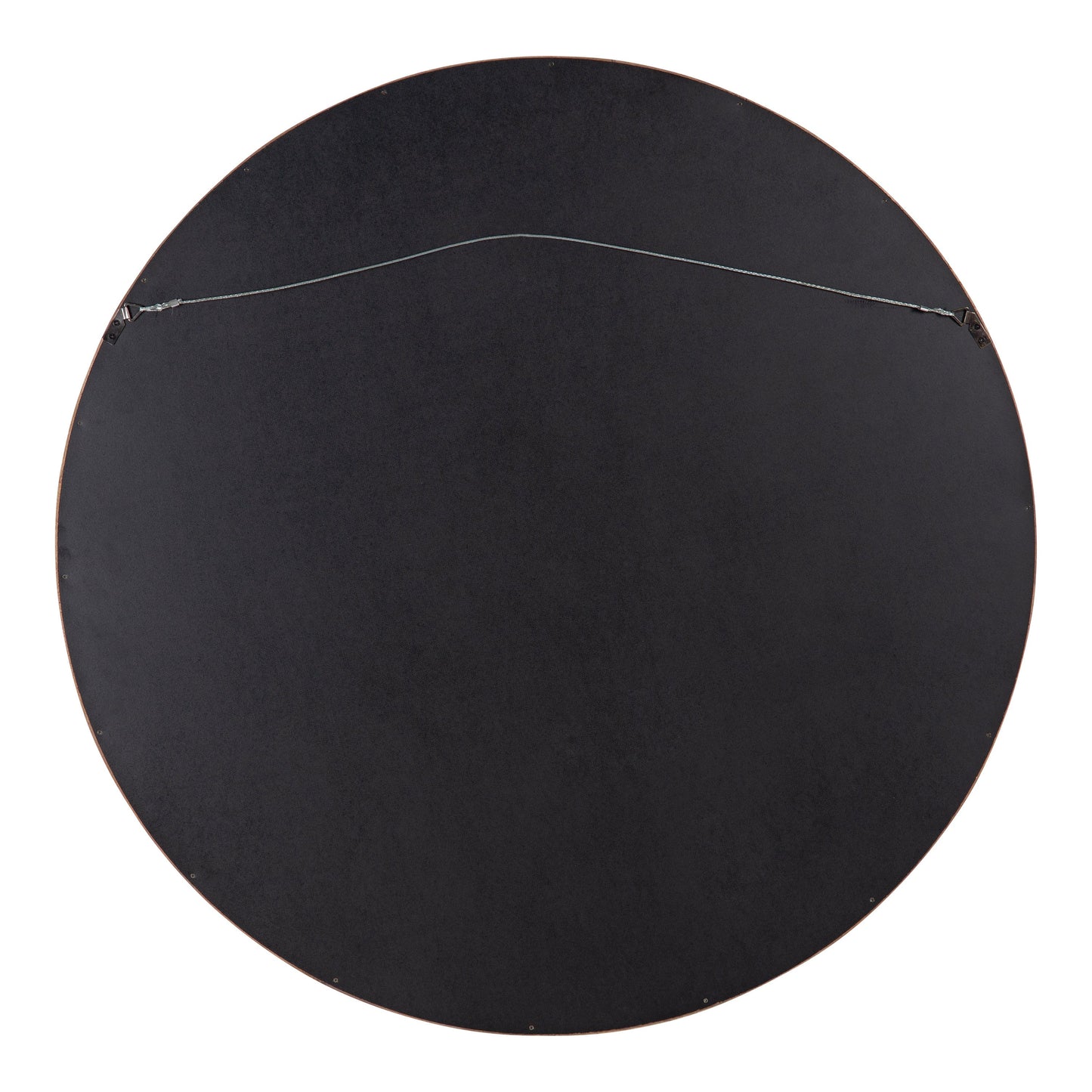 Hutton Round Wood Wall Mirror