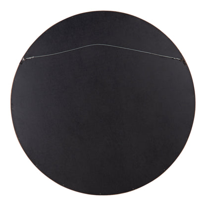 Hutton Round Wood Wall Mirror