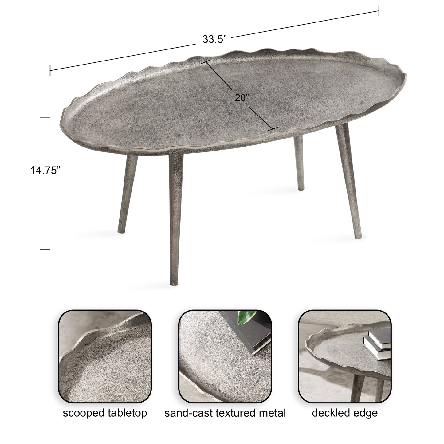 Alessia Oval Coffee Table
