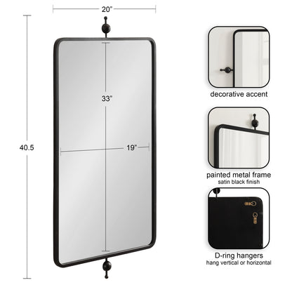 Kasota Metal Framed Mirror