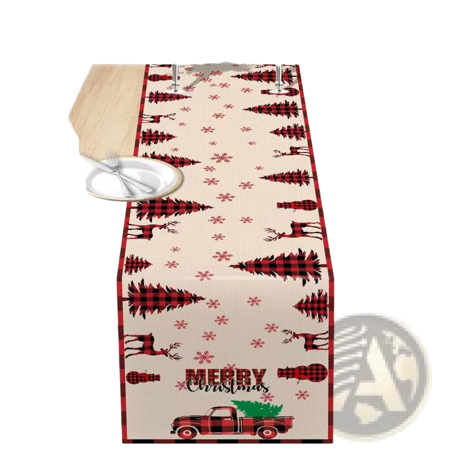 Christmas Table Runner Festive Holiday Decor 183x33