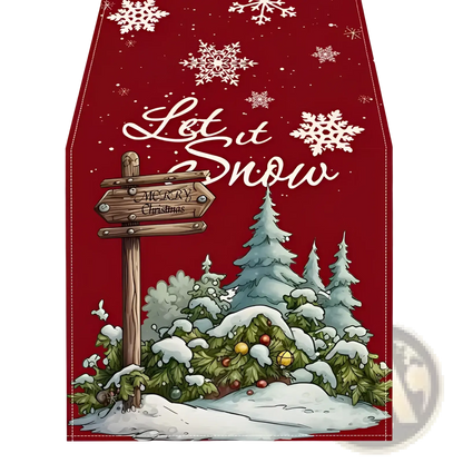Christmas Table Runner Festive Holiday Decor 183x33