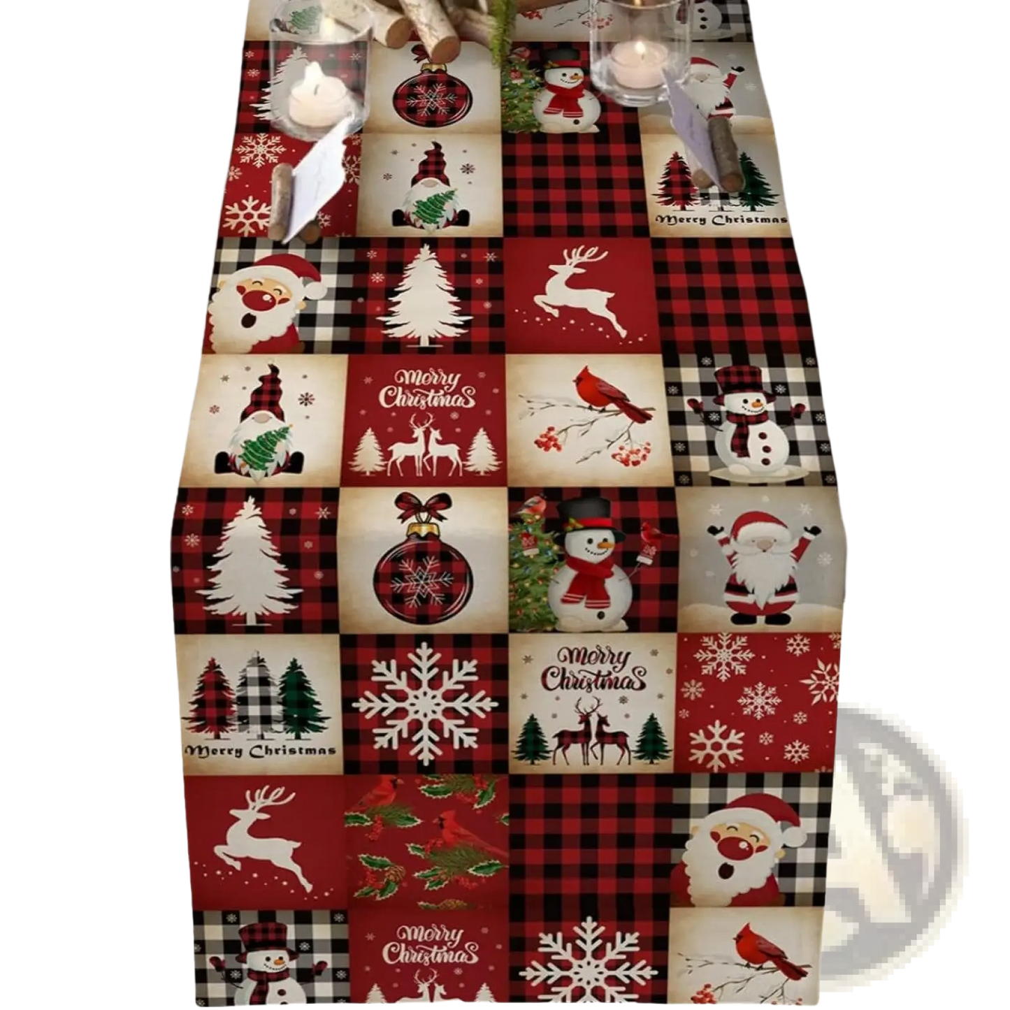 Christmas Table Runner Festive Holiday Decor 183x33