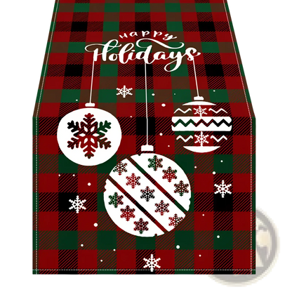 Christmas Table Runner Festive Holiday Decor 183x33