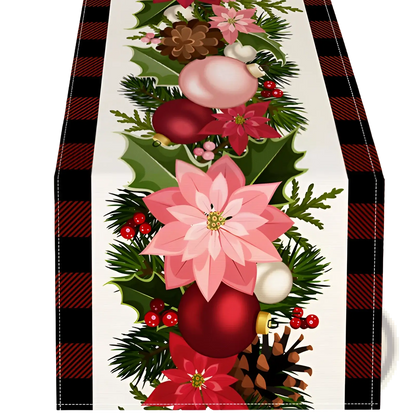Christmas Table Runner Festive Holiday Decor 183x33